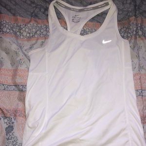 White nike tank top